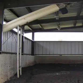 Shaftless Screw Conveyors for Loading Biosolids to Dumpsters at Pataskala WRF in Pataskala, OH