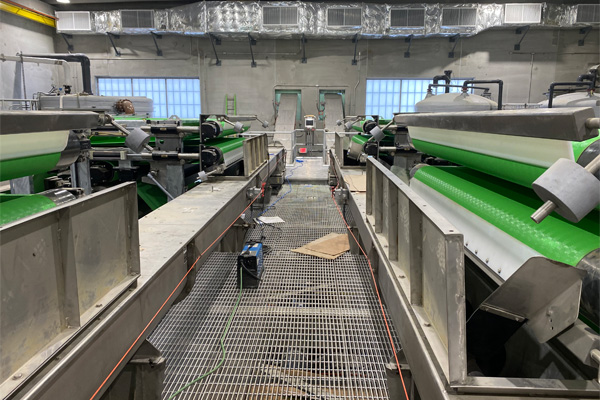 KWS Screw Conveyors Receive Dewatered Biosolids from Belt Filter Presses