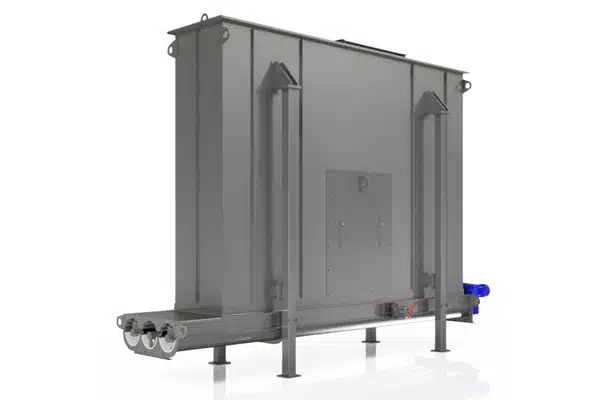 Vertical Hopper Walls Prevent Compression and Bridging of Plastic Fluff