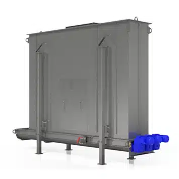 Hopper and Screw Feeder for Recycling Plastic Fluff