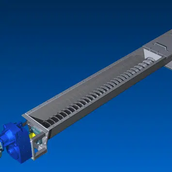 Polished Stainless Steel Mass-Flow Screw Feeders for Cereal Fines