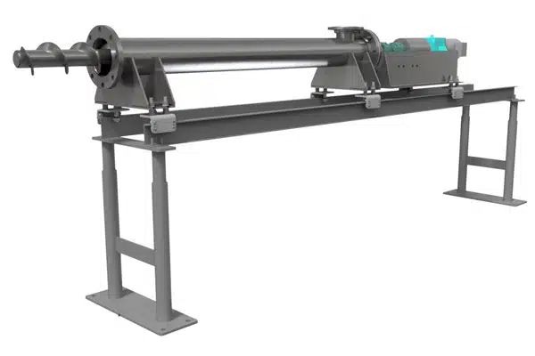 Cantilevered Screw Feeder Meters Woods Chips into Pyrolysis Reactor