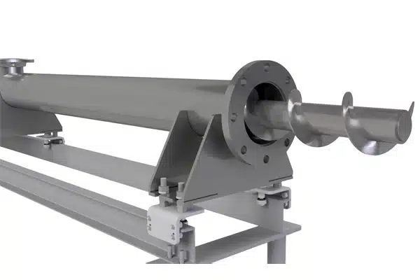 Screw Extends into Reactor and Operates at 1,800-Degrees F