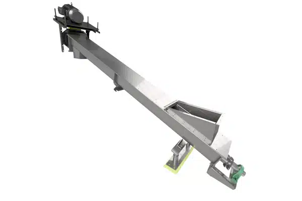 Grinder Bolts Directly to Inlet of Screw Conveyor
