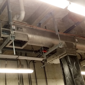 Reversing Shaftless Screw Conveyor for Biosolids Load Out at Abington Regional WWTP in Chinchilla, PA - KWS Manufacturing
