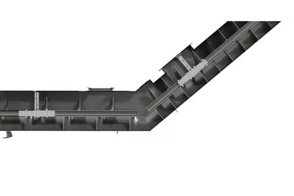 Cantilevered Screw Sections Effectively Convey Activated Carbon
