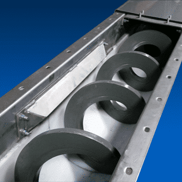 Stainless Steel Shaftless Screw Conveyors for Filter Press Cake - KWS Manufacturing