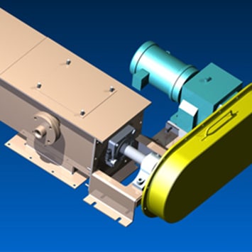 Heavy Duty Tri-Braze™ Construction Screw Feeder for Metering Perlite Fines - KWS Manufacturing
