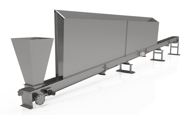 New KWS Shaftless Screw Conveyor Transfers Screenings and Grit to Roll Off Container