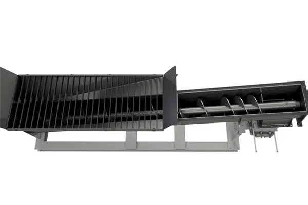 Double Flights Provide Even Discharge of Lamb Meal to Bar Magnet