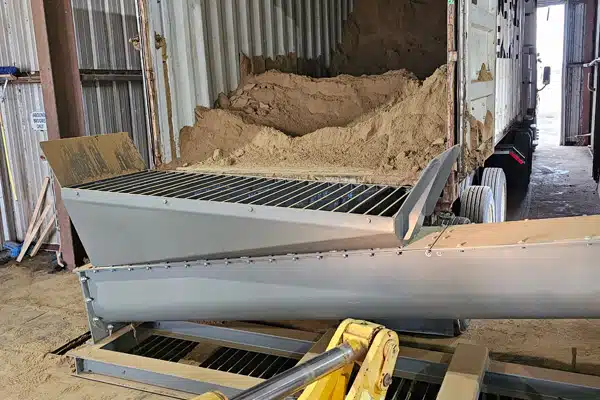 New KWS Screw Feeder Meters Lamb Meal to Bar Magnet
