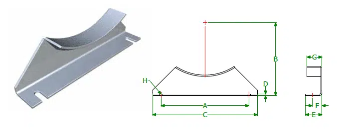 Dimensional Drawing for CEMA Stock Components