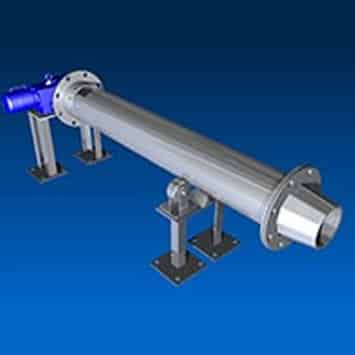 Special Screw Conveyor for Recycling Light Bulb Waste - KWS Manufacturing